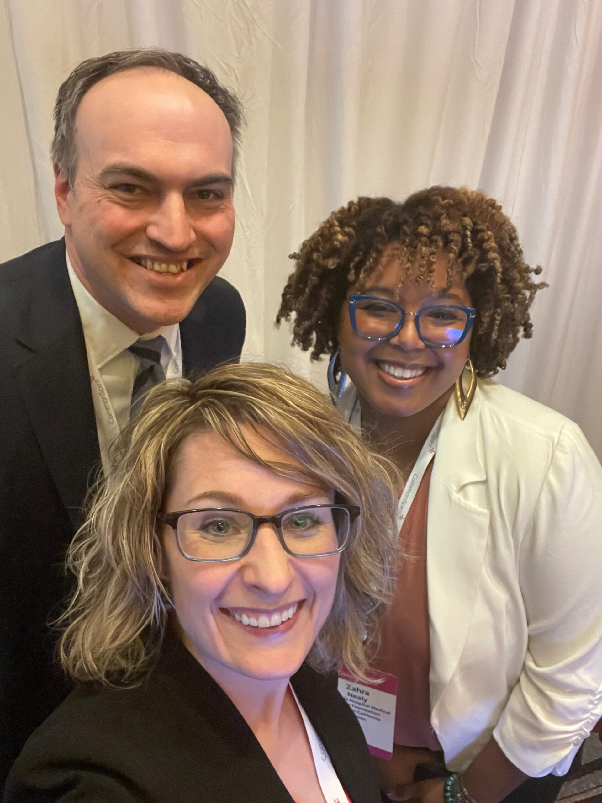 Alex Kwak, Zahra Nealy and Beth Hatcher after their presentation, “Best Practices for Email Marketing and Communications”, at the CommonSpirit Health Philanthropy Education Summit in Las Vegas