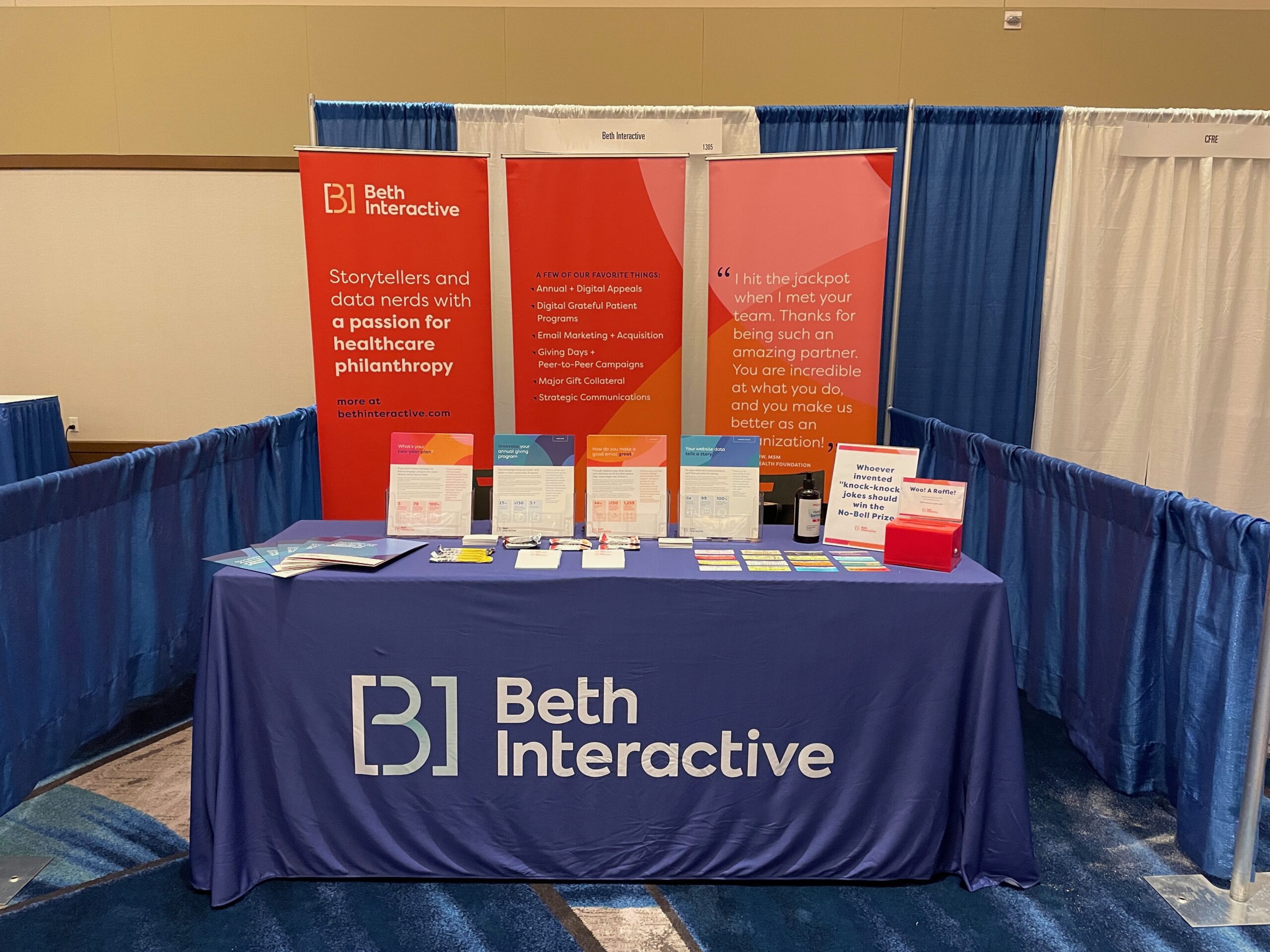 Beth Interactive booth at the 2023 AHP International Conference in Orlando