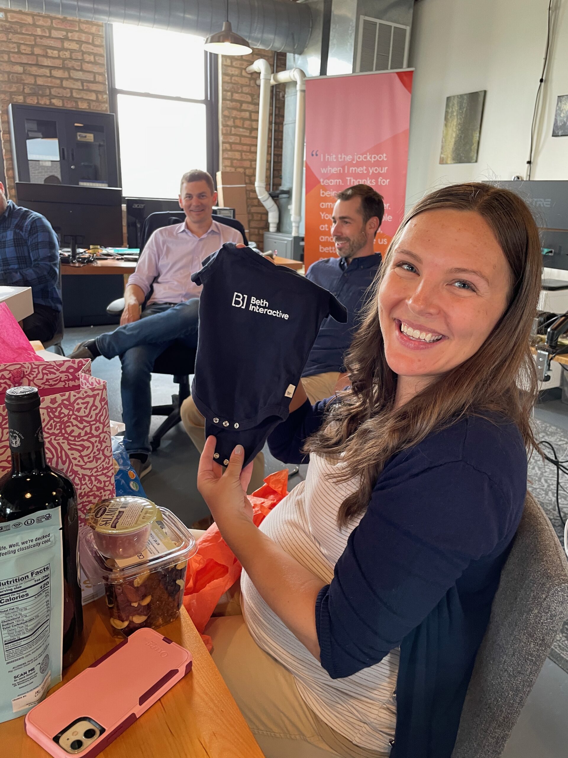 A baby shower to welcome BI's newest (and youngest) team members, Reid and Sadie