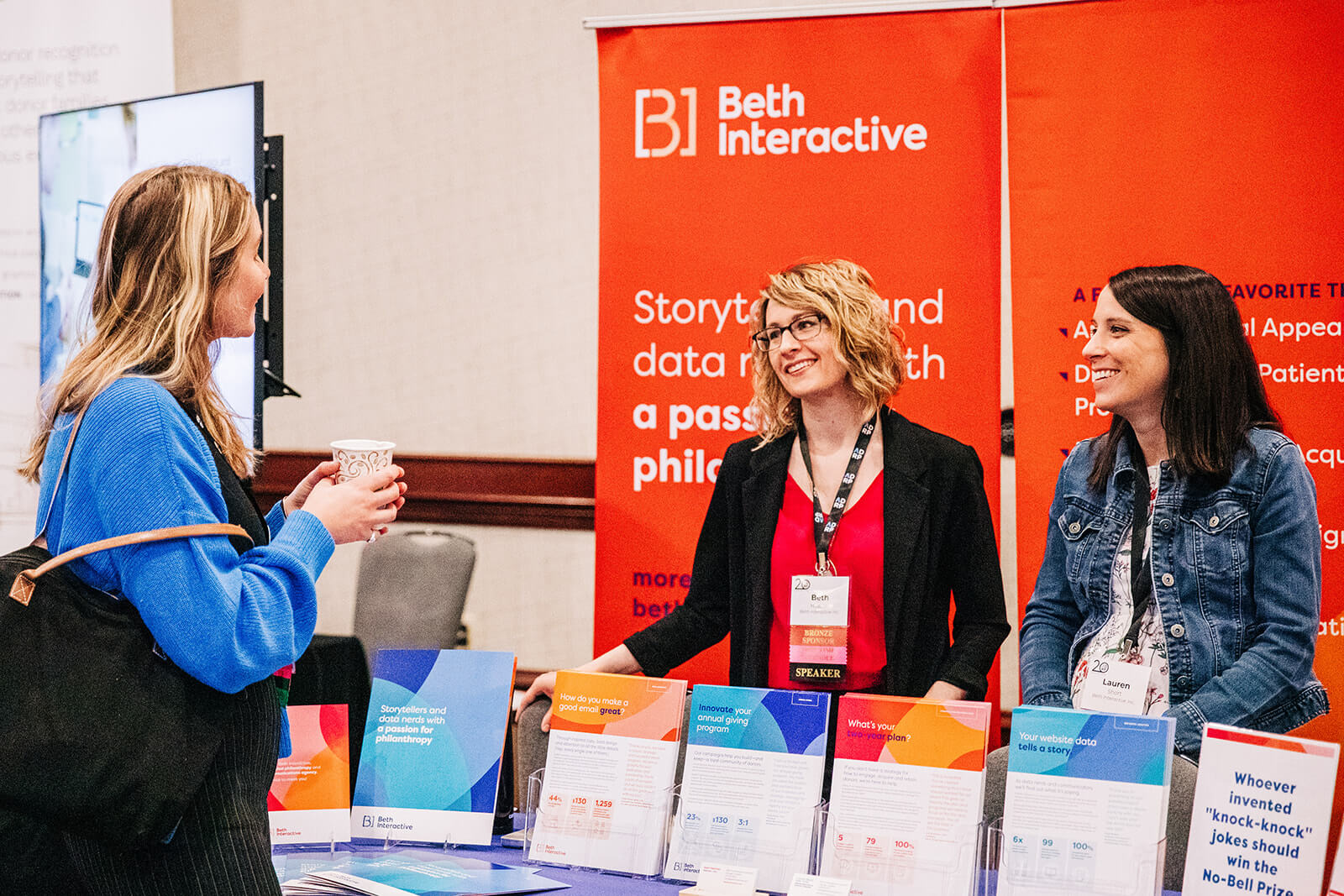 Beth and Lauren at the Beth Interactive booth at the ADRP International Conference