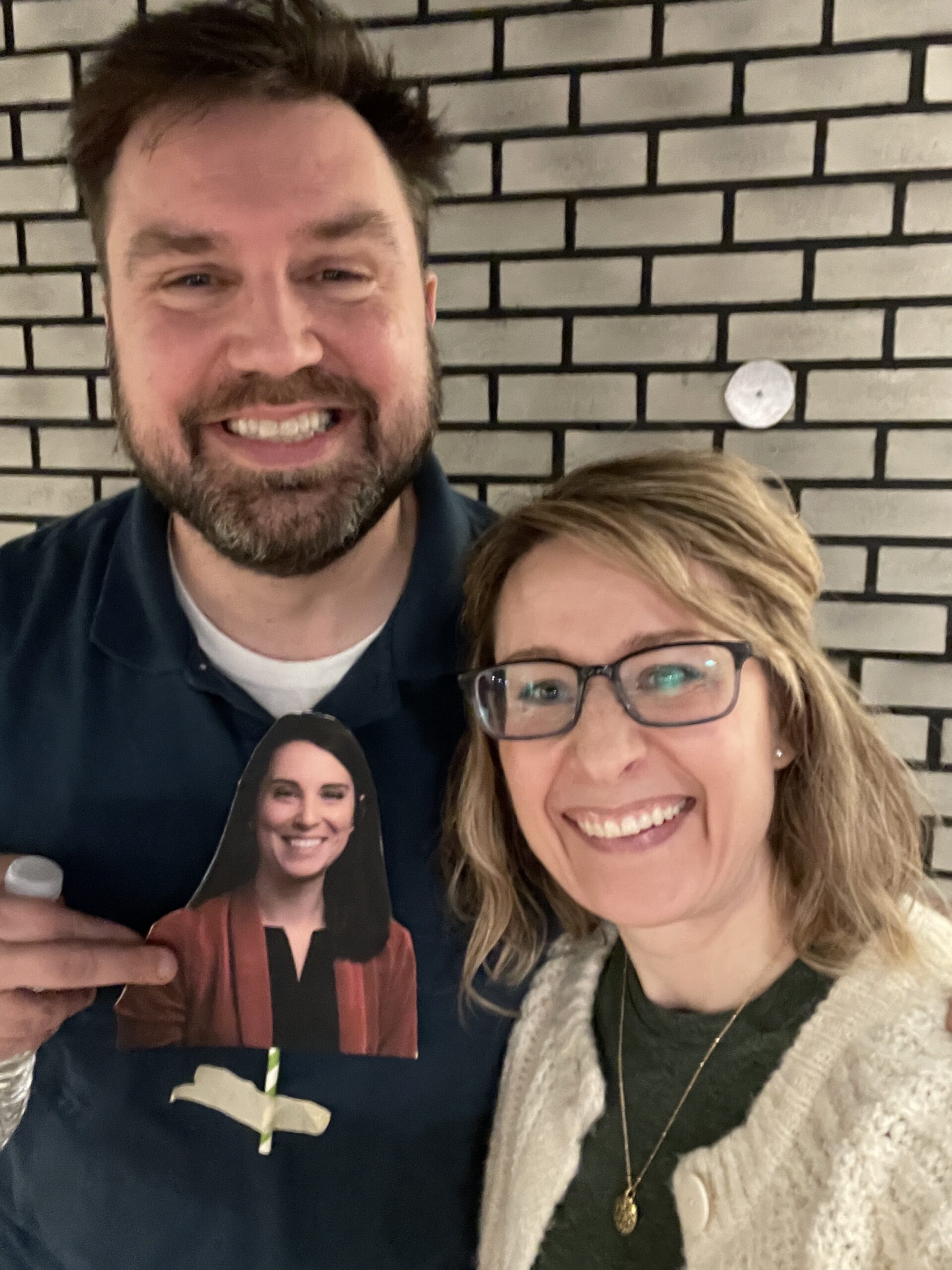 Brandon, Beth and paper Lauren